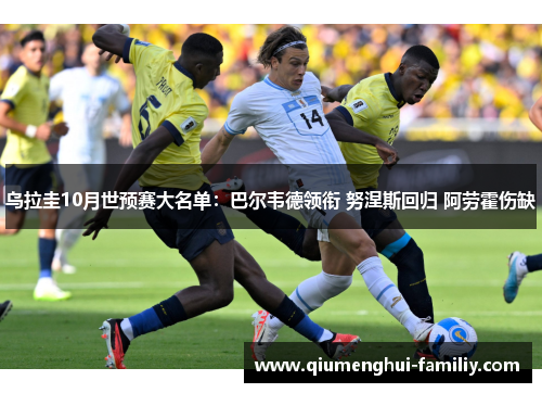 乌拉圭10月世预赛大名单:巴尔韦德领衔 努涅斯回归 阿劳霍伤缺 乌拉圭10月世预赛大名单:巴尔韦德领衔 努涅斯回归 阿劳霍伤缺